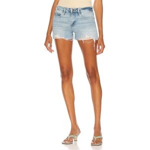 Frame Le Grand Garcon lightwash denim shorts
